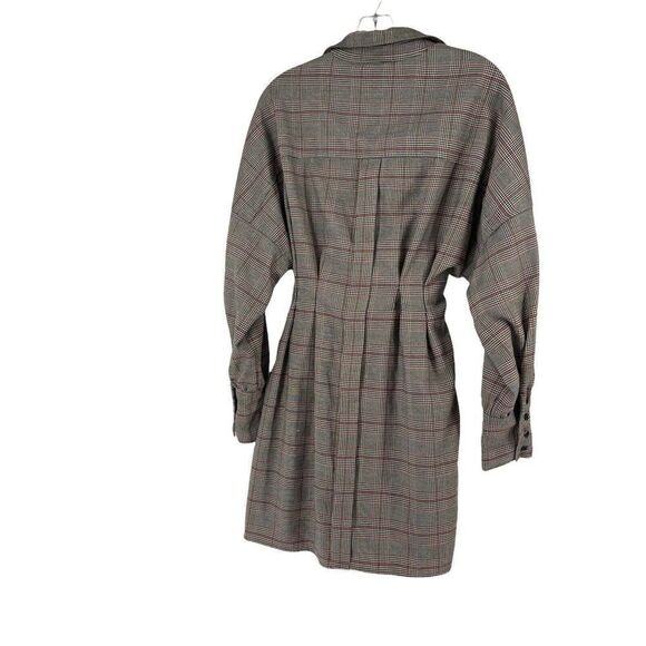 Fashion Nova Cardi B Dress Plaid Belted V Neck Size L Preppy Pretty And Plaid - Picture 2 of 10